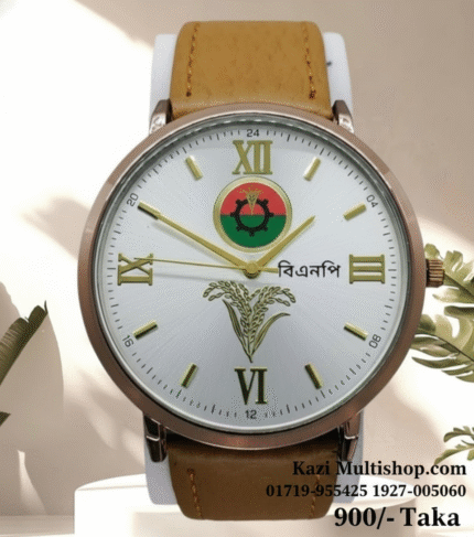 সাদা গোল্ডেন কালার প্রিমিয়াম কোয়ালিটির ফ্যাশনেবল ঘড়ি